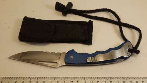 ScubaPro Knife + Nylon Pouch- Made in Italy