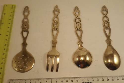 Brass  Utensils Set of four pieces