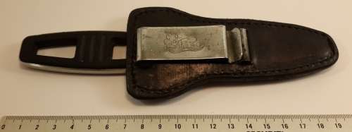 Kershaw - Amphibian Dive Knife w/ Leather Sheath 1006L Japan Skinning Knife with leather sheath