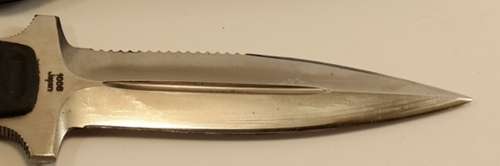 Kershaw - Amphibian Dive Knife w/ Leather Sheath 1006L Japan Skinning Knife with leather sheath
