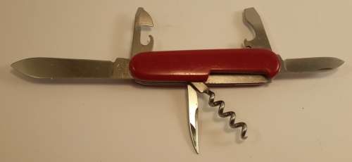 Victorinox Swiss Army Knife -Older Tourist with  logo on Blade