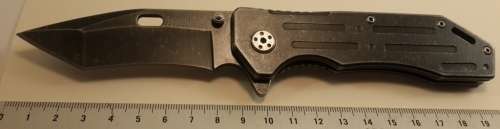 Kershaw   1302BW Lifter Assisted Flipper Knife 3.375` Blackwash Tanto Blade