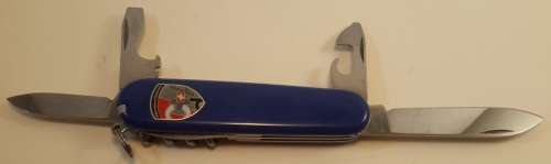Victorinox Swiss Army Knife - Spartan Blue  Scales With Logo Good Condition