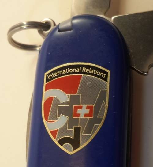 Victorinox Swiss Army Knife - Spartan Blue  Scales With Logo Good Condition