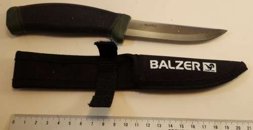 Balzer Full Tang Stainless Fishing Knife with Nylon sheath