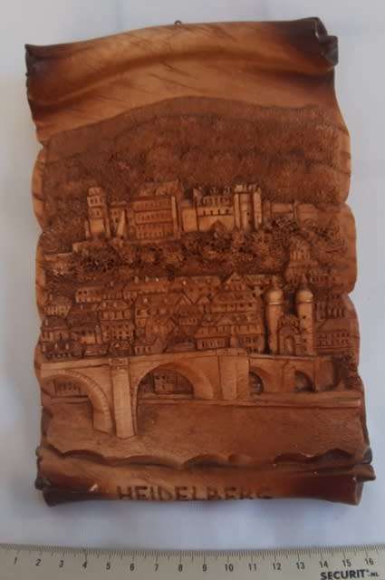 German Hanging Wall  Plaque Heidelberg