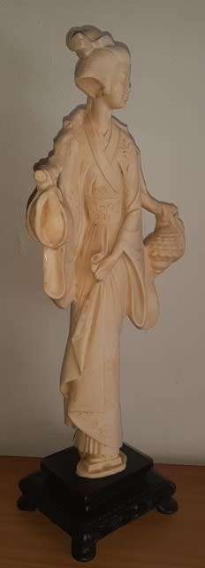Oriental Statue +/- H 45cm tall by W20cm