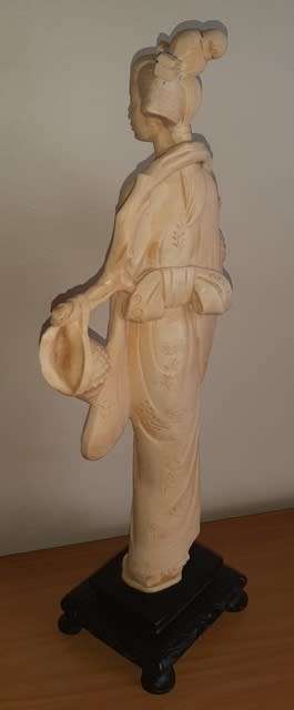 Oriental Statue +/- H 45cm tall by W20cm