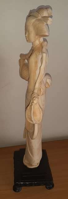 Oriental Statue +/- H 45cm tall by W20cm