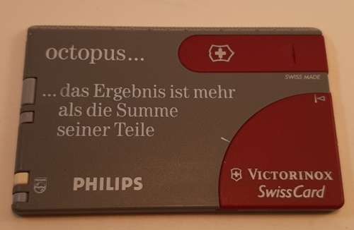 Victorinox Swiss Card Grey with Philips Logo
