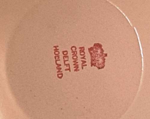 Serving  Oval plate Royal Crown Delft W 42 cm by H 30.5