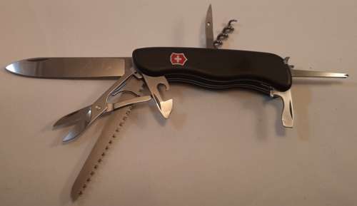 Victorinox Swiss Army Knife 111 mm  Outrider With Black Scales