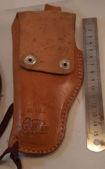 Gun Holster Brown Leather El Paso for .32 Auto