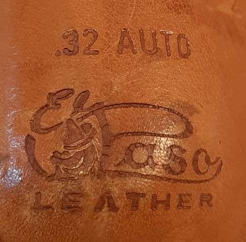 Gun Holster Brown Leather El Paso for .32 Auto