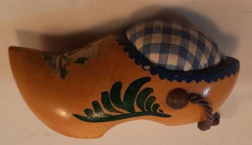 Vintage Dutch Clog Pin cushion