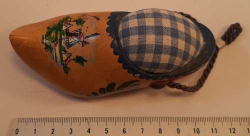 Vintage Dutch Clog Pin cushion
