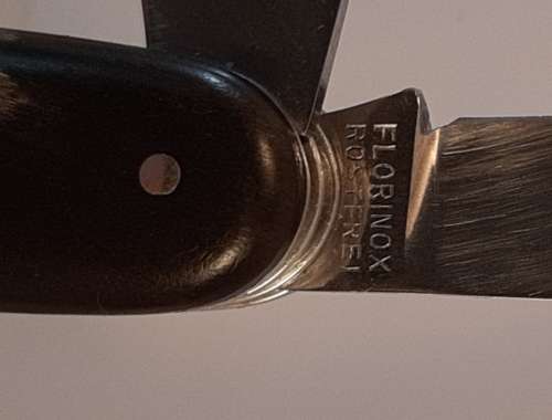 Vintage Le Thiers Florinox made in France Stag Horn Scales Rare with grooved cork screw