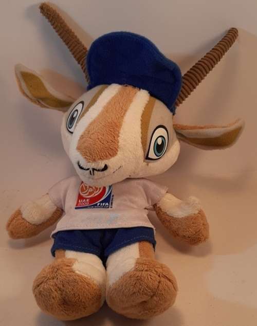 UAE 2009 fifa Gazelle Mascot  doll condition as per pictures
