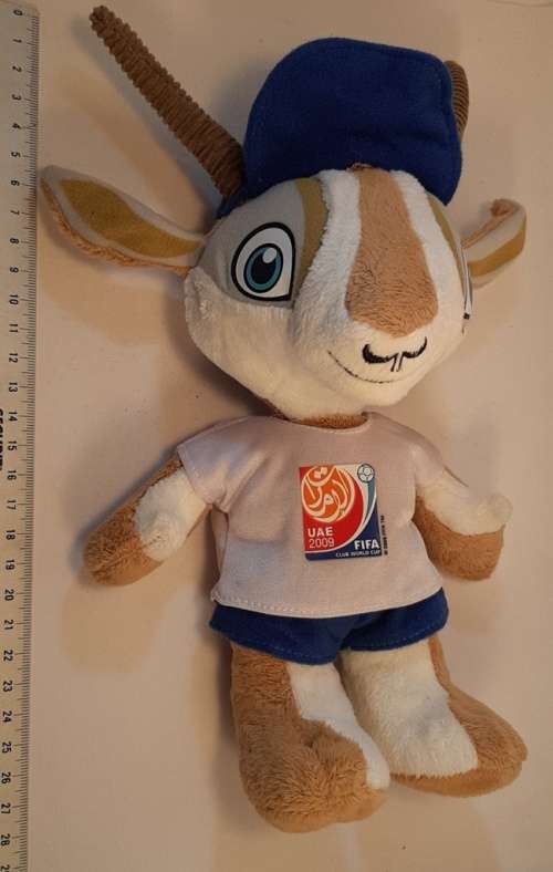 UAE 2009 fifa Gazelle Mascot  doll condition as per pictures