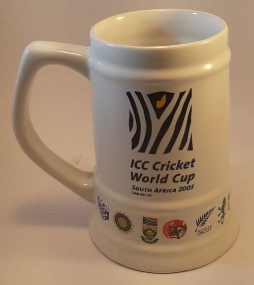 Beer Mug Tankard With  Logo S A Cricket ICC Cricket World Cup 2003