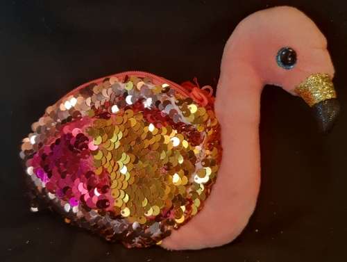 Original Ty purse My Birthday is February 26 Flamingo