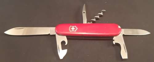 Victorinox - Spartan/Standard Red Scales grooved cork screw