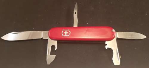 Victorinox Swiss Army Knife - Tourist with  RED Scales