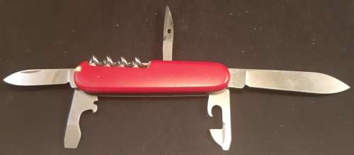 Victorinox Swiss Army Knife - Tourist with  RED Scales
