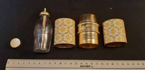 Vintage madam Rochas Perfume Atomizer in holder bottle empty France 1960