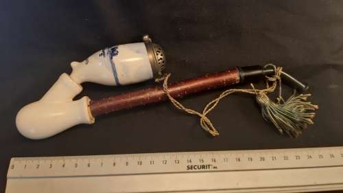 Vintage  Unused Holland Porcelain smoking pipe