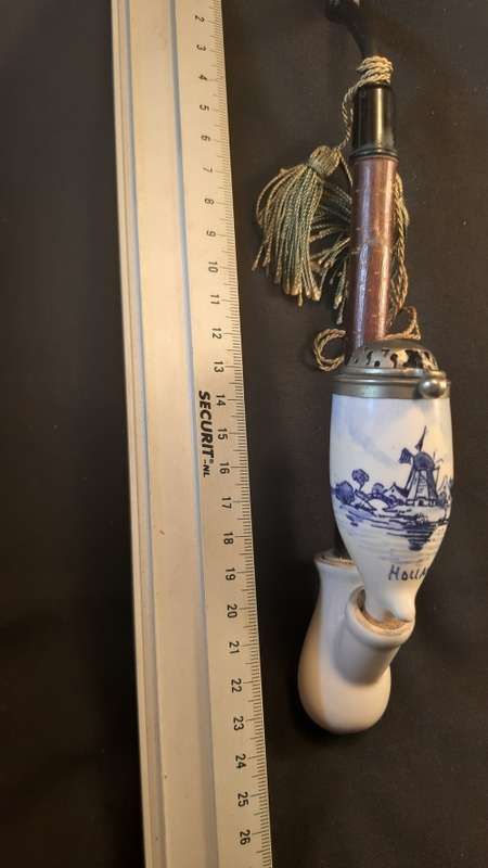 Vintage  Unused Holland Porcelain smoking pipe