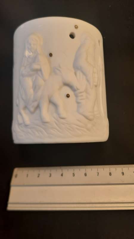 X mas Candle holder white