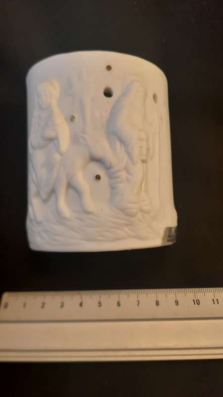 X mas Candle holder white