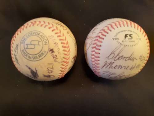 Two Signed base balls