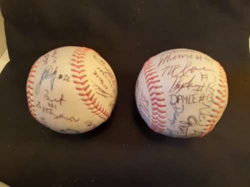 Two Signed base balls