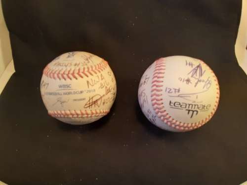 Two Signed base balls