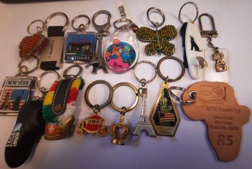 Key Ring collection all sorts  16 pc