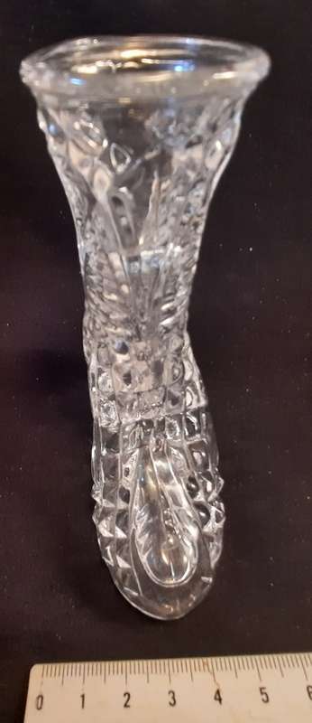 Vintage Glass lady`s boot