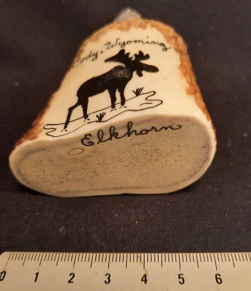 Tooth pick holder Elk Horn From Cody Wyoming USA