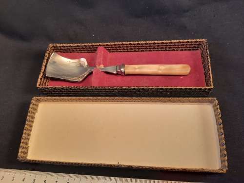 Sugar Spoon EPNS Made in England Bakelite Handle in box