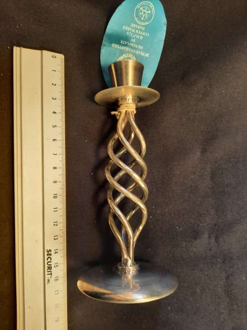 Silver Ware Royal Sabre epns  candle holder Hight 15.5 x 6.5 cm