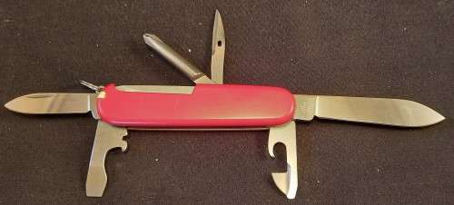 Victorinox -Small Tinker Swiss Army Knife Red   Scales