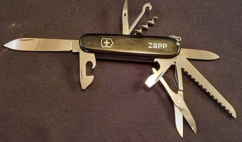 Victorinox - Huntsman with Black Scales with  Zapp  Logo