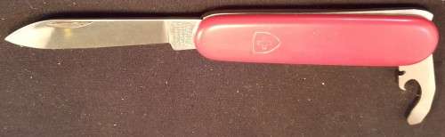 Swiss Army knife  Bantam  Victorinox MR  logo ON Scales
