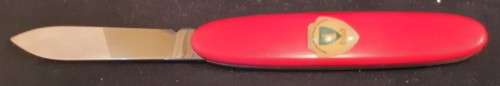 Victorinox Swiss Army Knife -Sentry Red Scales with Logo Green wood primary school