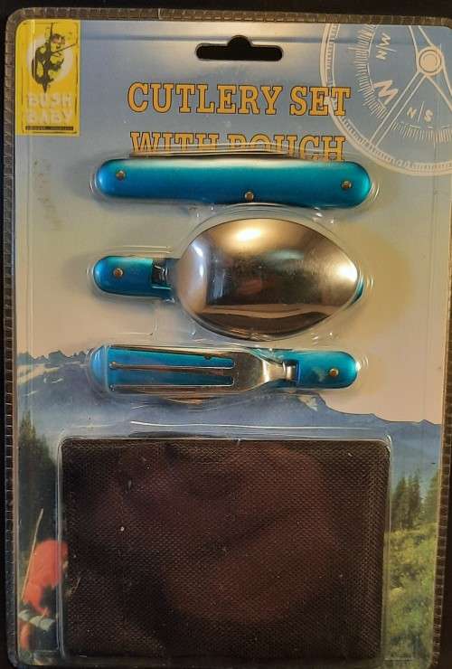 Camping cutlery set 3 piece stainless steel