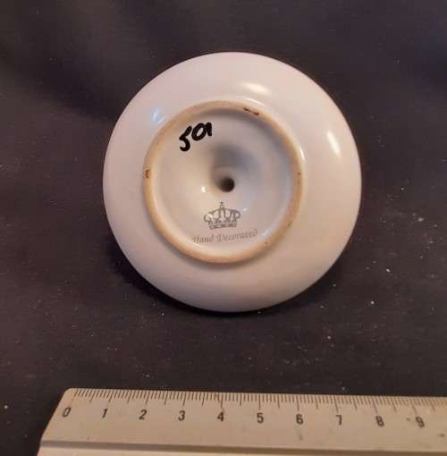 Ceramic Floral Crown decorated Ring Holder Hight 76cm width 87 cm