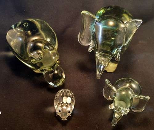 Glass Hand made ornaments made from recycled nqwenya glass in Swaziland