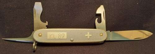 Swiss Army knife Ribbed Alox Soldier   Victorinox  KL89 Collectors alox
