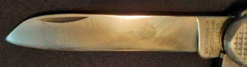 Swiss Army knife Ribbed Alox Soldier   Victorinox  KL83 well used